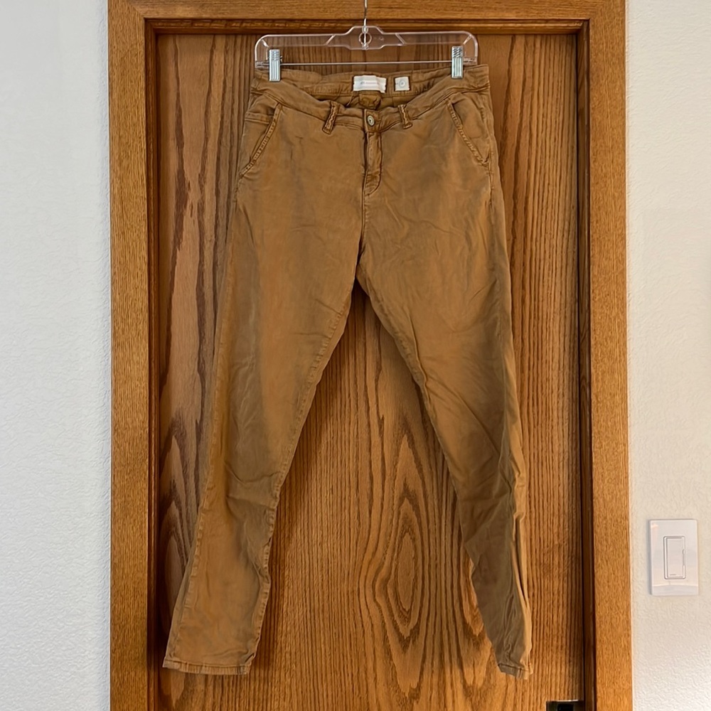 HEI by Anthropologie size 30 pants. Distressed camel tensely/cotton